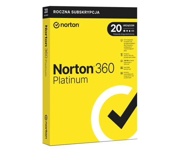 NortonLifeLock 360 Platinum 20st. (12m.) ESD - 1298625 - zdjęcie